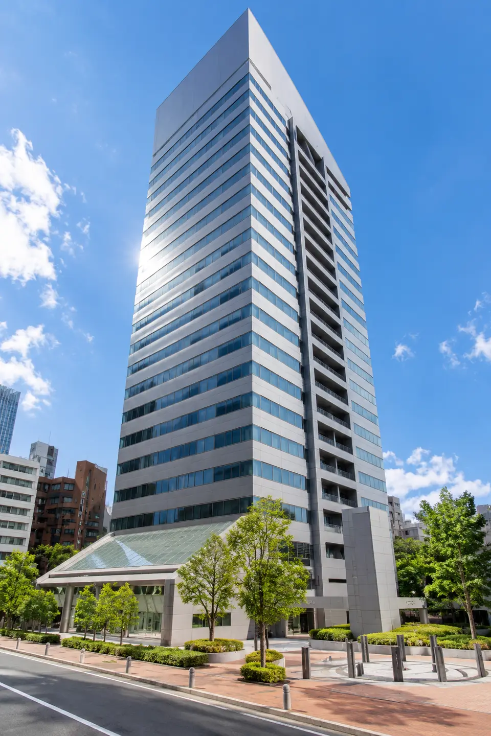 Generated illustration (not the actual building) of SHIBUYAINFOSU TOWER HAITSU
