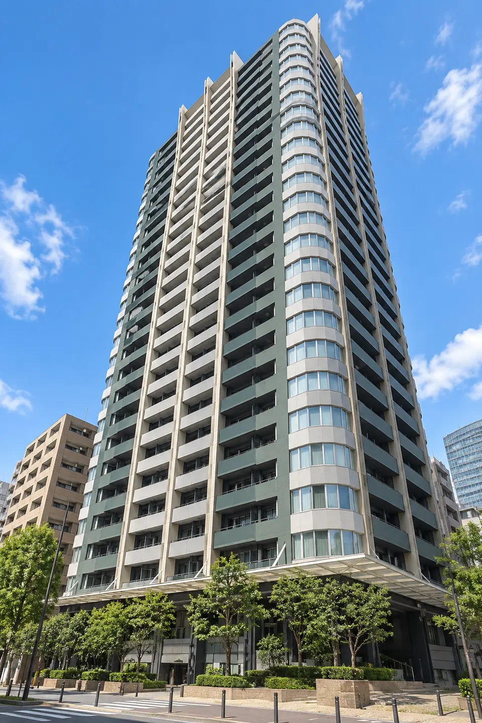 Generated illustration (not the actual building) of CITY TOWER OSAKI