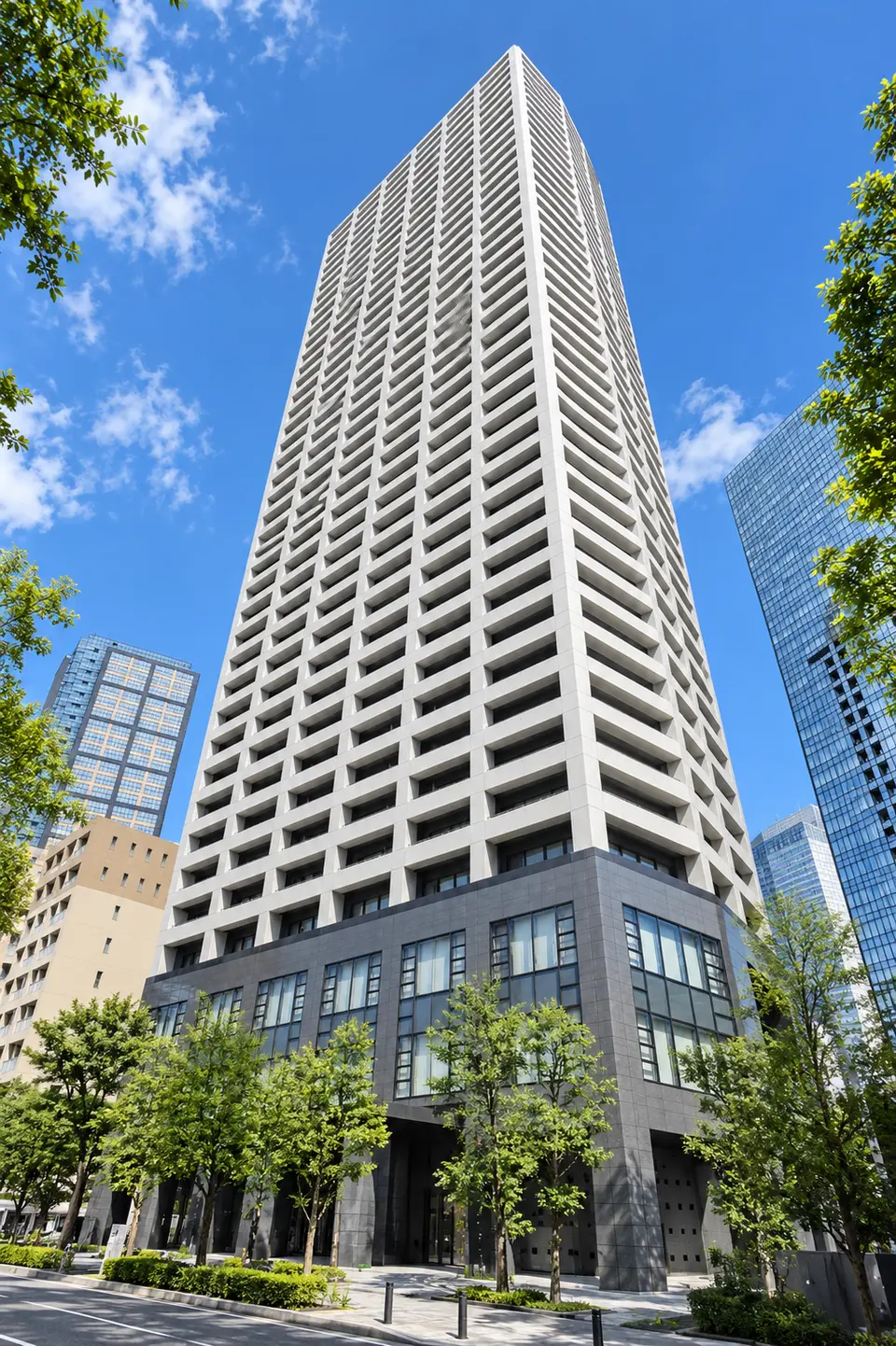 Generated illustration (not the actual building) of KONSHERIANISHISHINJUKU TOWERS WEST