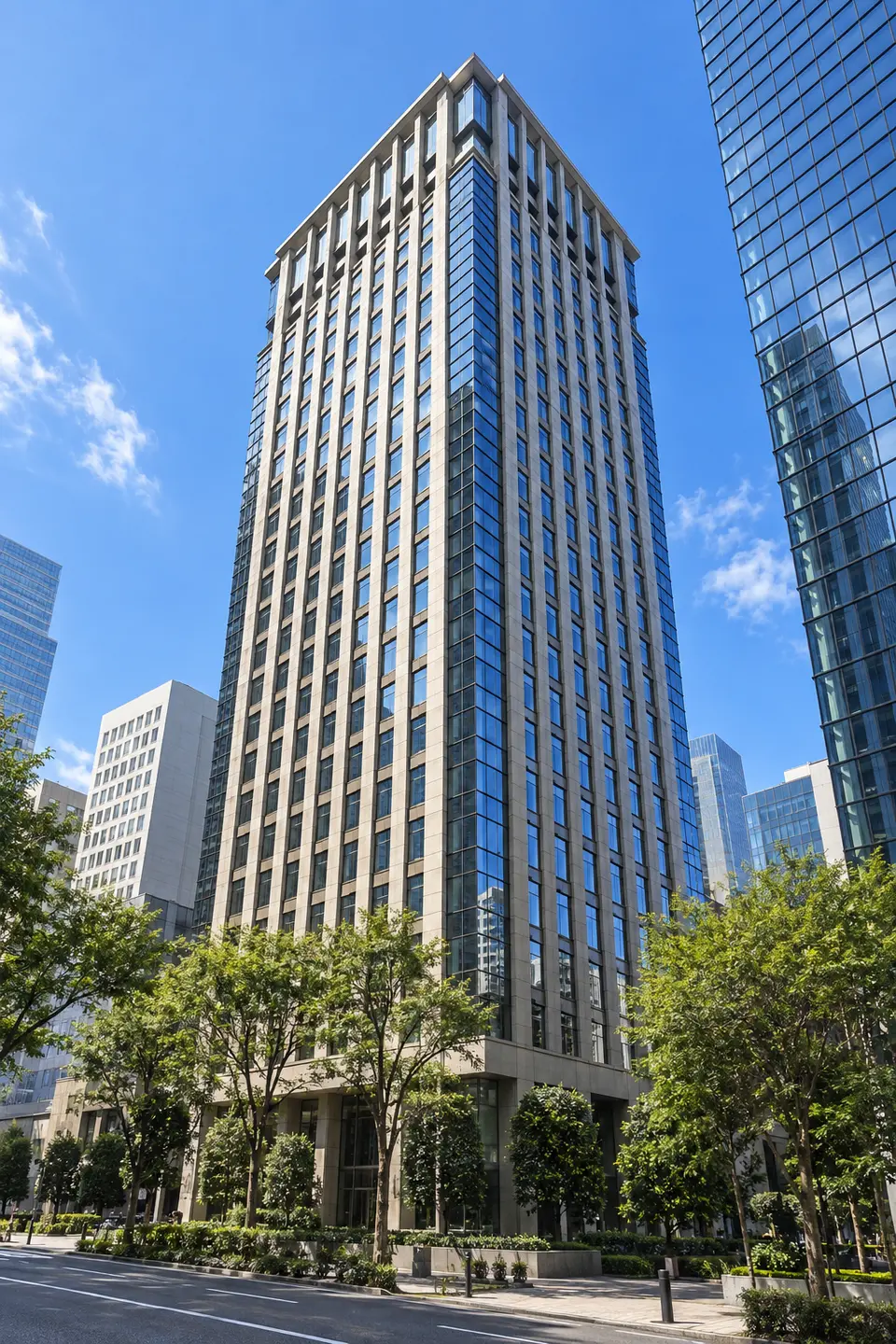 Generated illustration (not the actual building) of LA FINUNISHISHINJUKU