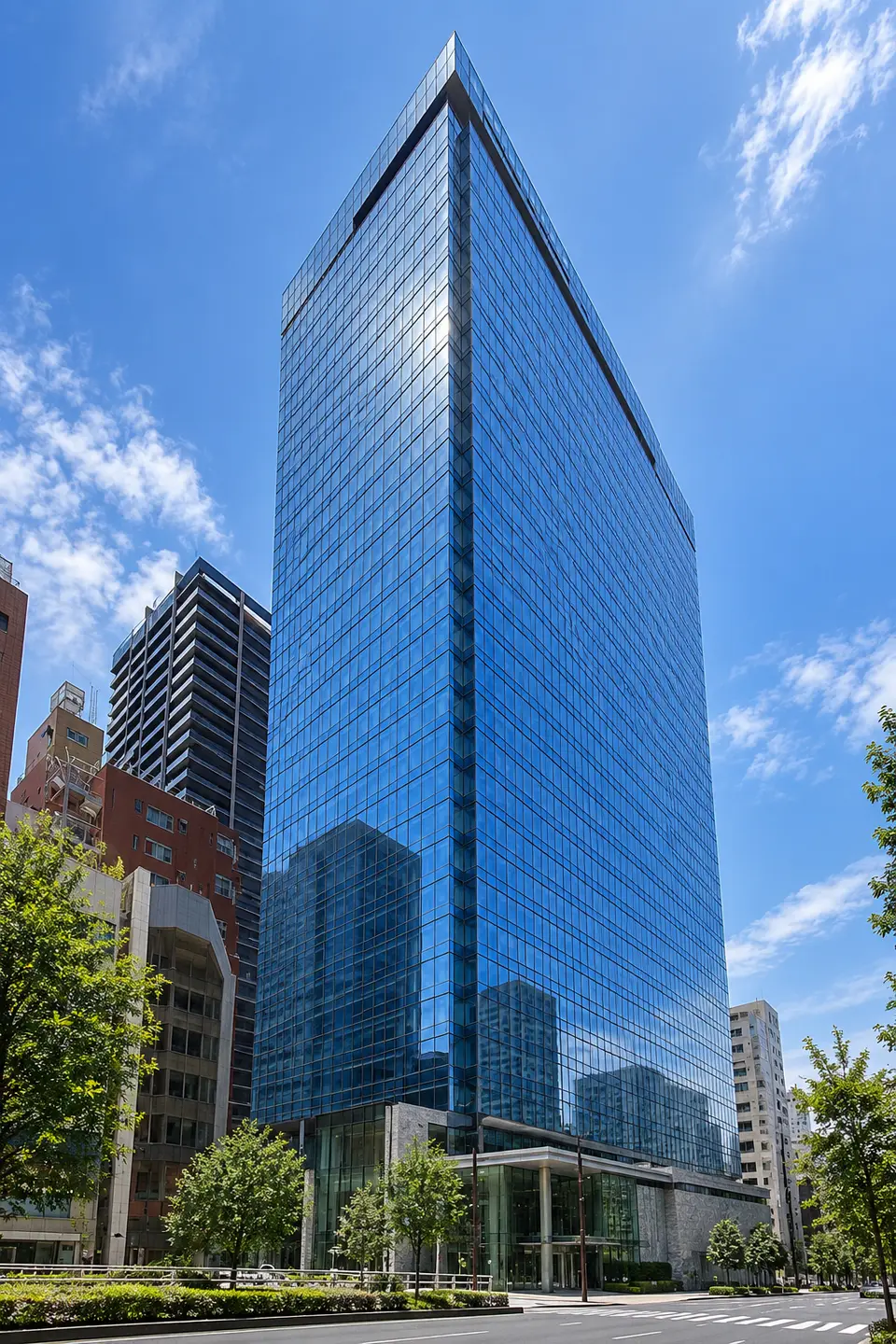Generated illustration (not the actual building) of LA TOUR SHINJUKU FIRST