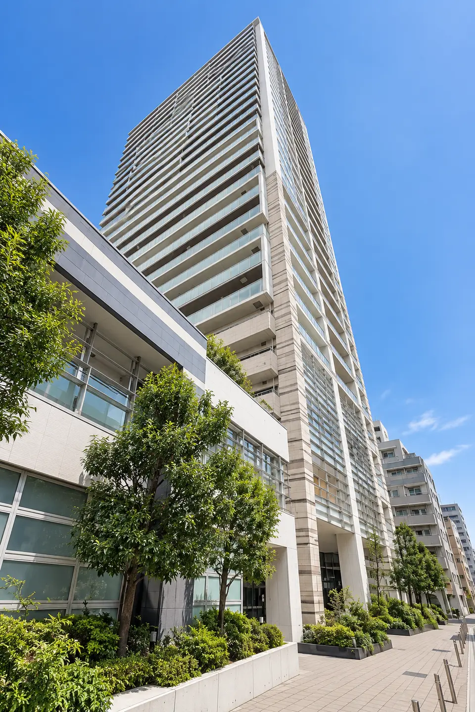 Generated illustration (not the actual building) of LIONS YOTSUYA TOWER GATE