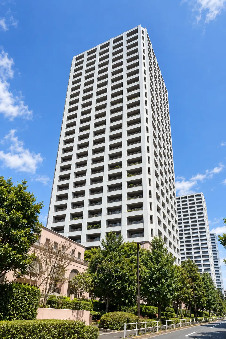 Generated illustration (not the actual building) of NISHITOYAMA TOWER HOMUZU SOUTH TOWER