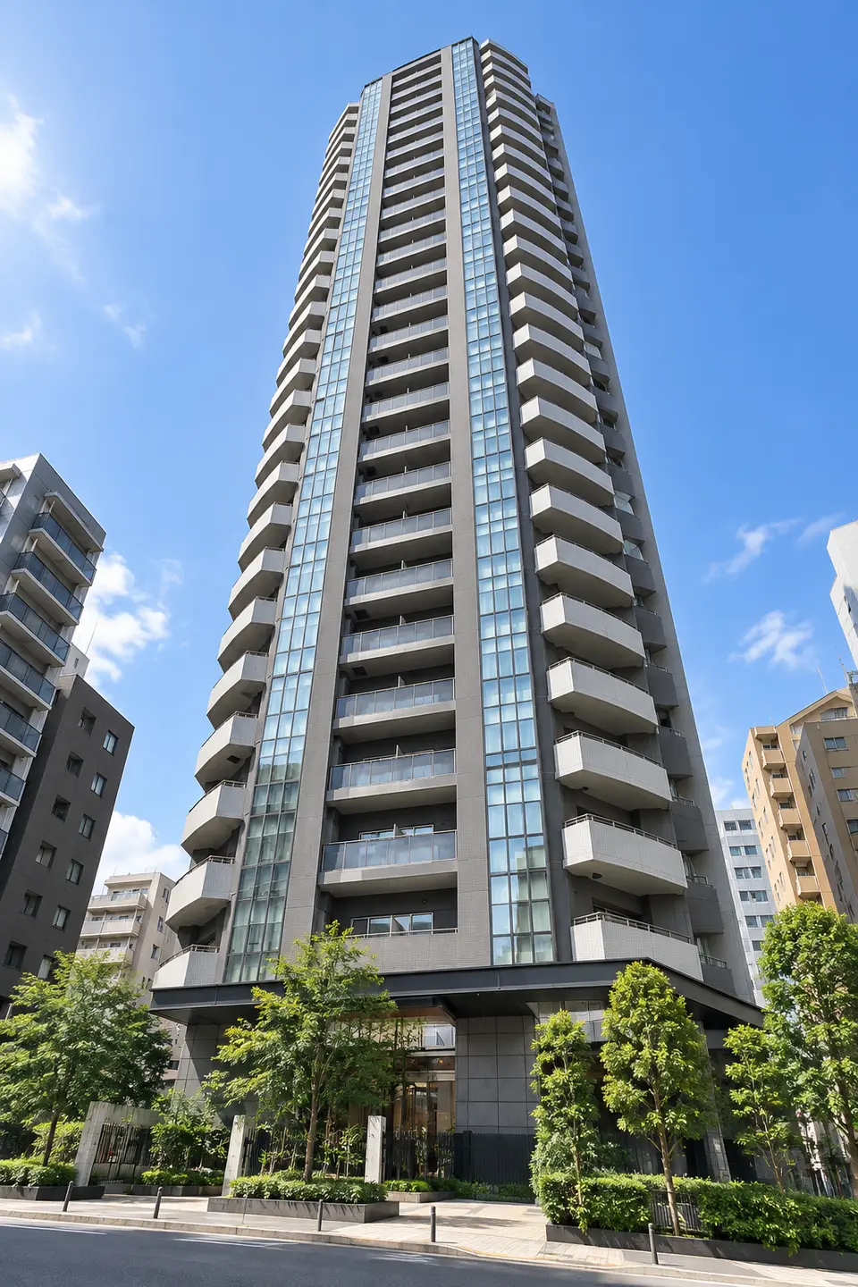 Generated illustration (not the actual building) of RUMINARI TOWER IKEBUKURO