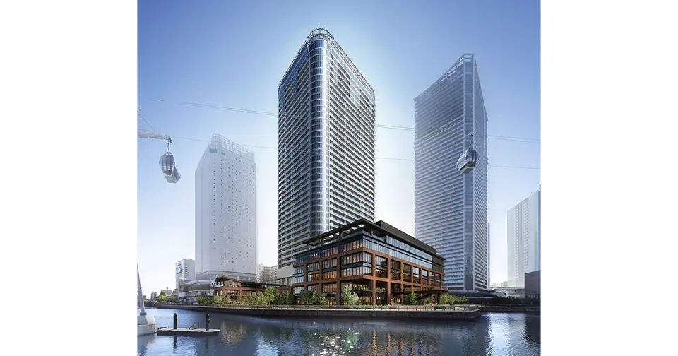 Architectural rendering of BRANZ TOWER YOKOHAMAKITANAKA