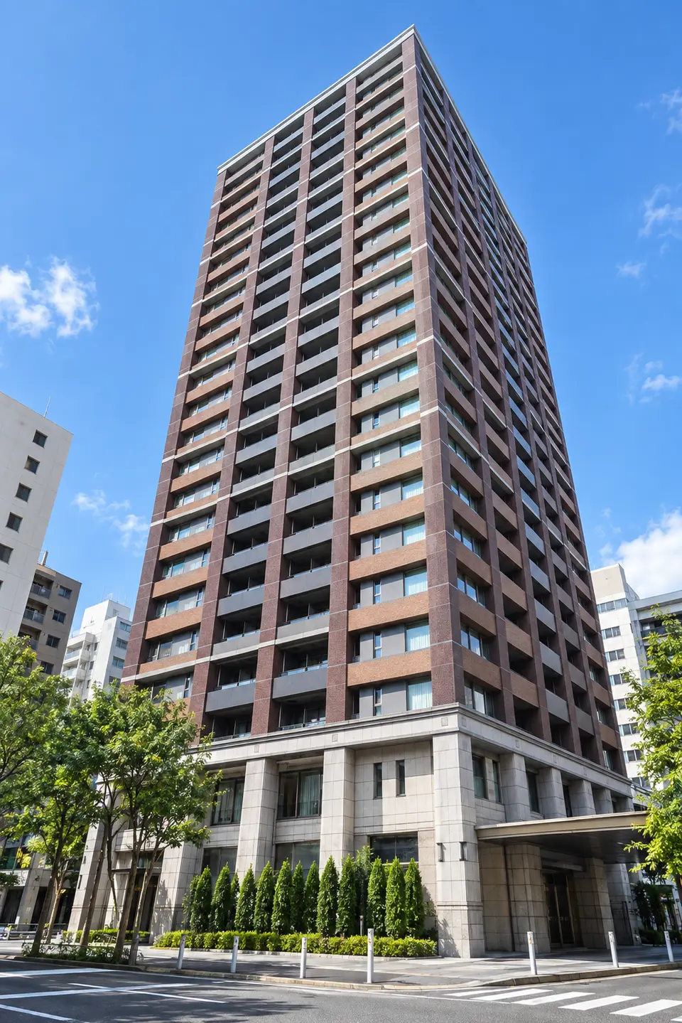Generated illustration (not the actual building) of CITY TOWER YOKOHAMA