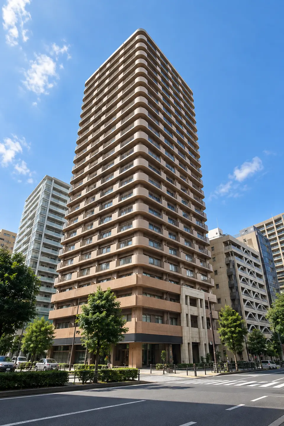 エクステ山下公園クレイドルタワーのイメージ画像（生成。実際の建物とは異なります）
