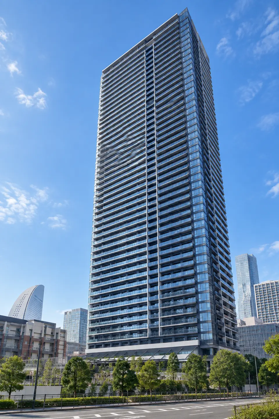 Generated illustration (not the actual building) of LA TOUR YOKOHAMA