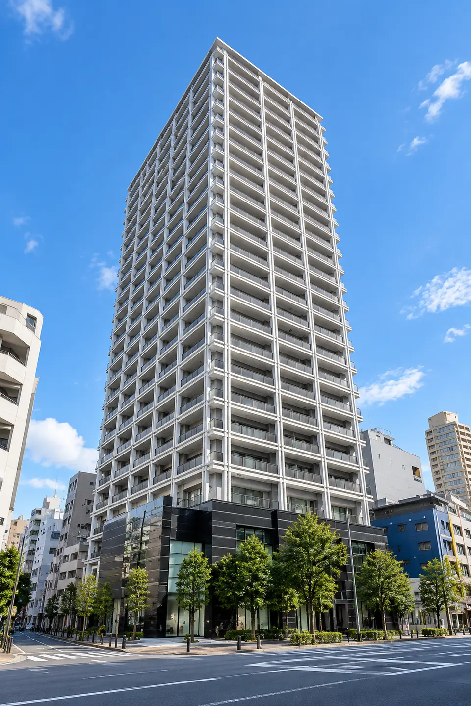 Generated illustration (not the actual building) of YOKOHAMADIA TOWER