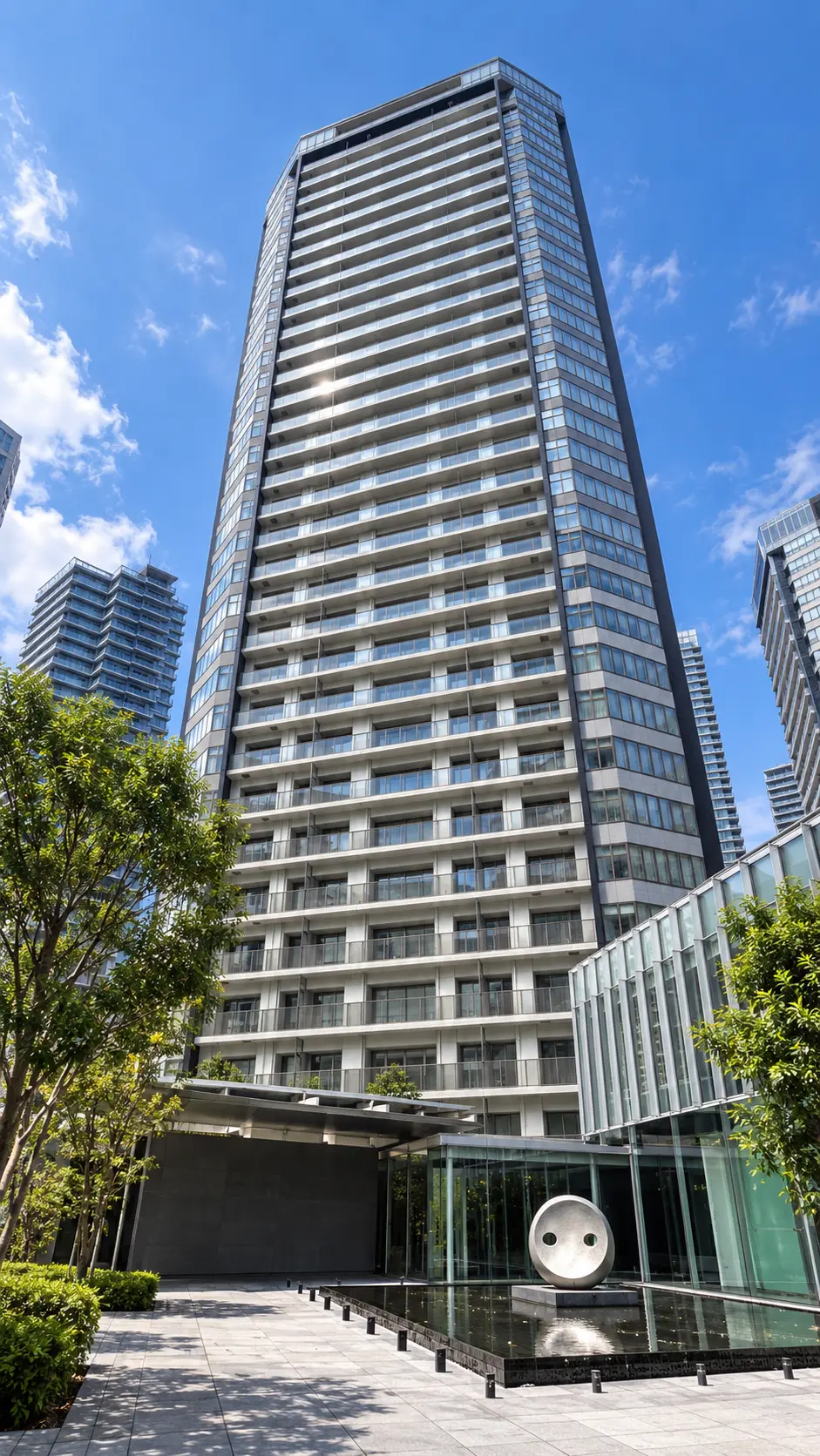 Generated illustration (not the actual building) of BRILLIA GRANDE MINATOMIRAI PARK FRONT TOWER