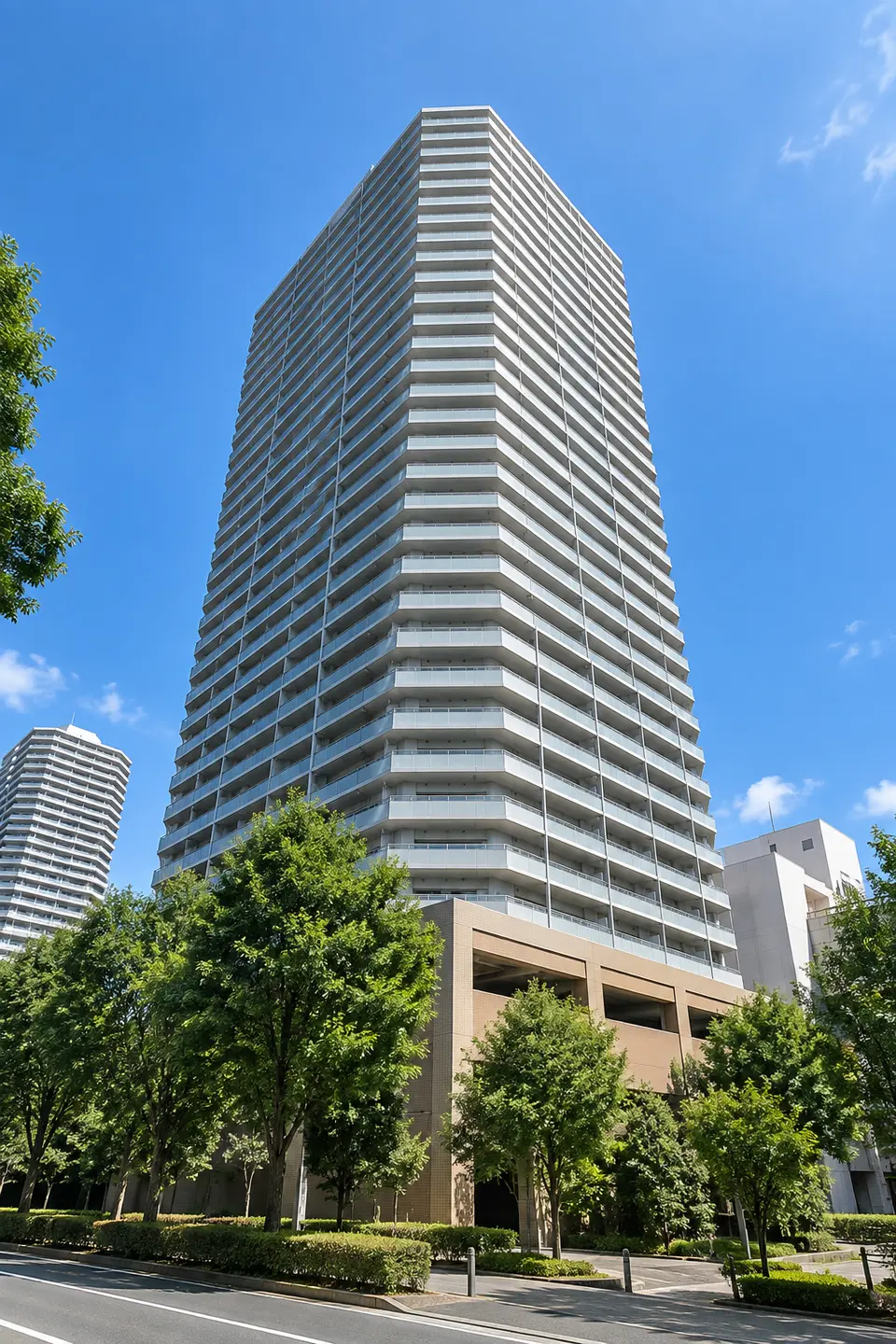 Generated illustration (not the actual building) of NYU CITY HIGASHITOTSUKA BE TOWER