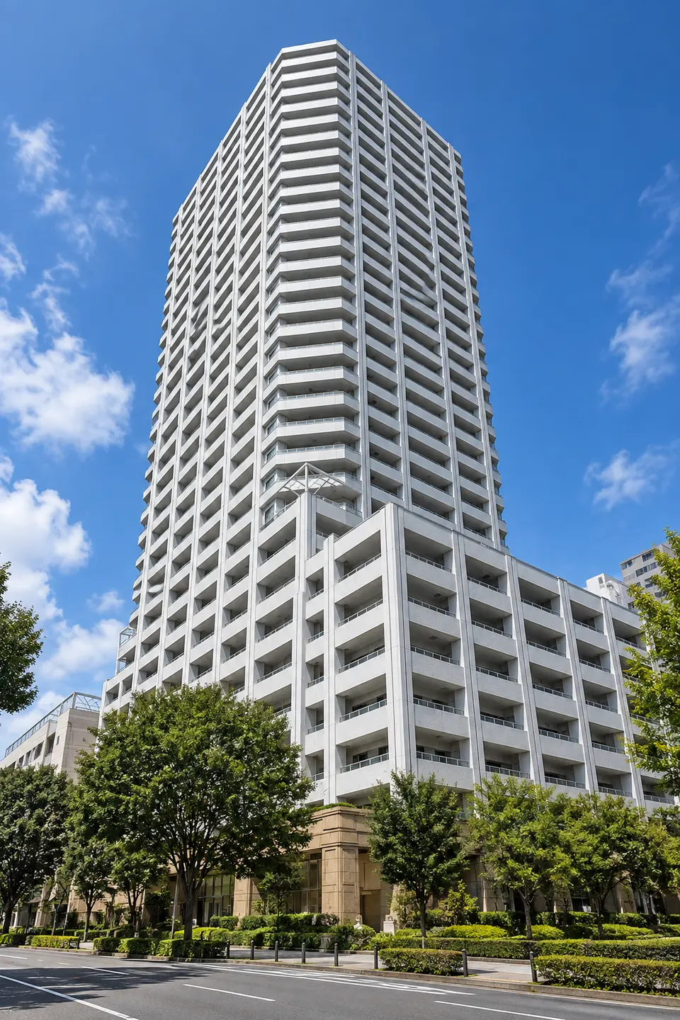 Generated illustration (not the actual building) of PARK TOWER HIGASHITOTSUKA