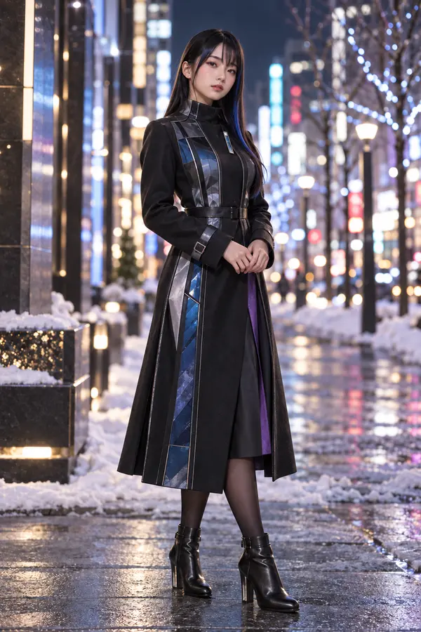 シティタワー札幌すすきのを擬人化したAI生成キャラクター「夜塔 夜映」